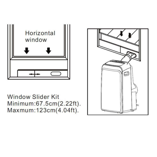 Raamafdichting window slider kit + slang Raamafdichting window slider kit + slang