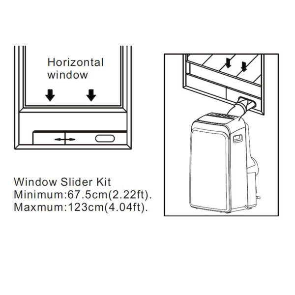 Raamafdichting window slider kit + slang