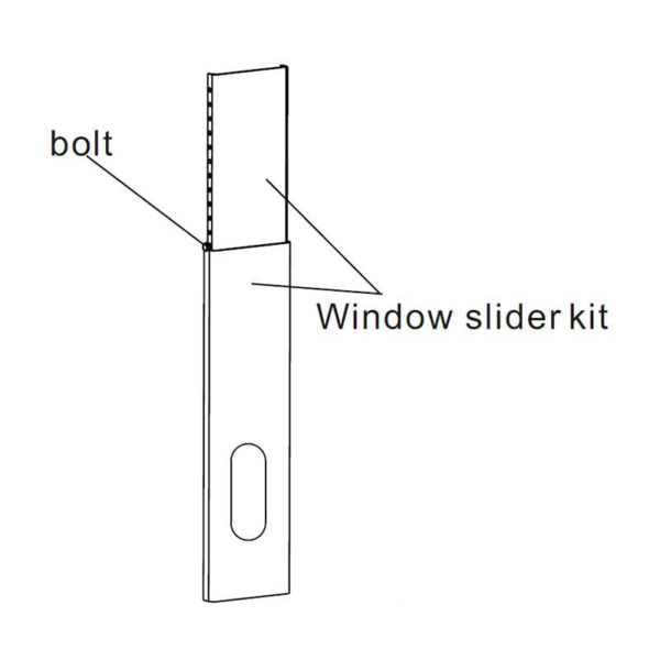 Raamafdichting window slider kit + slang Raamafdichting window slider kit + slang